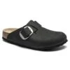 Birkenstock Boston Big Buckle Nubuck Leather Black 2 Birkenstock Boston Big Buckle Nubuck Leather Black -Urban Stride Shop 1016995