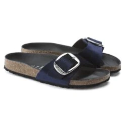 Birkenstock Madrid Big Buckle Velvet -Urban Stride Shop 1020160 pair