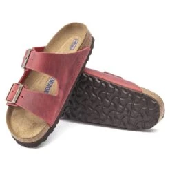 Birkenstock Arizona Oiled Leather Fire Red 17 Birkenstock Arizona Oiled Leather Fire Red -Urban Stride Shop 1020730 sole