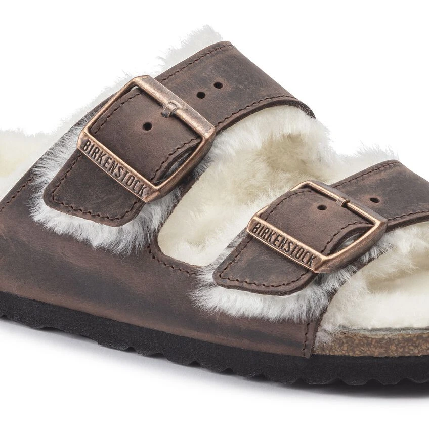 Birkenstock Arizona Shearling Oiled Leather 11 Birkenstock Arizona Shearling Oiled Leather - Image 9