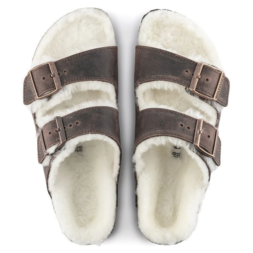Birkenstock Arizona Shearling Oiled Leather 8 Birkenstock Arizona Shearling Oiled Leather - Image 6
