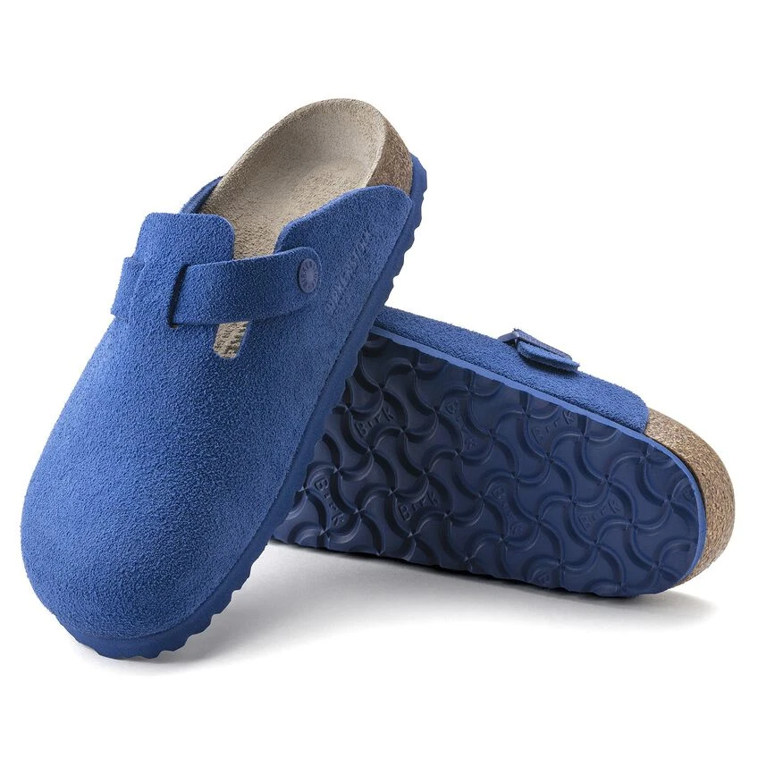 Birkenstock Boston Suede Leather Ultra Blue 7 Birkenstock Boston Suede Leather Ultra Blue - Image 5