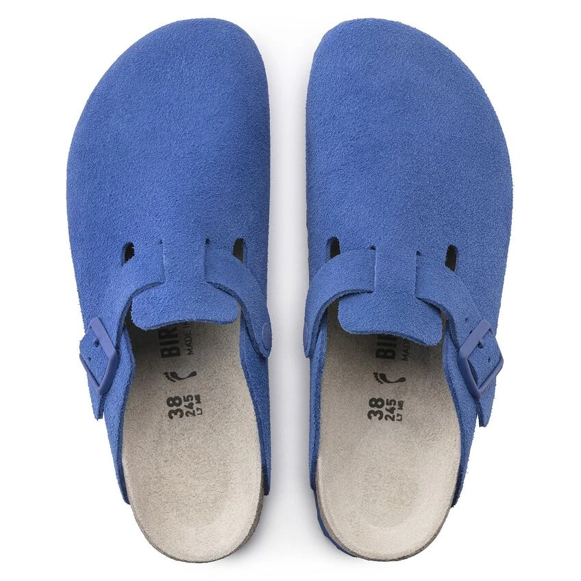 Birkenstock Boston Suede Leather Ultra Blue 8 Birkenstock Boston Suede Leather Ultra Blue - Image 6