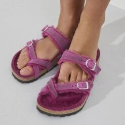 Birkenstock Mayari Shearling Oiled Leather -Urban Stride Shop 1023199 detail 8