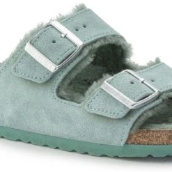 Birkenstock Arizona Shearling Suede Leather 20 Birkenstock Arizona Shearling Suede Leather -Urban Stride Shop 1023259 detail 1