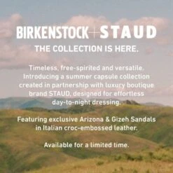 Birkenstock Arizona Big Buckle Embossed Natural Leather Cognac -Urban Stride Shop 1023766 f look f