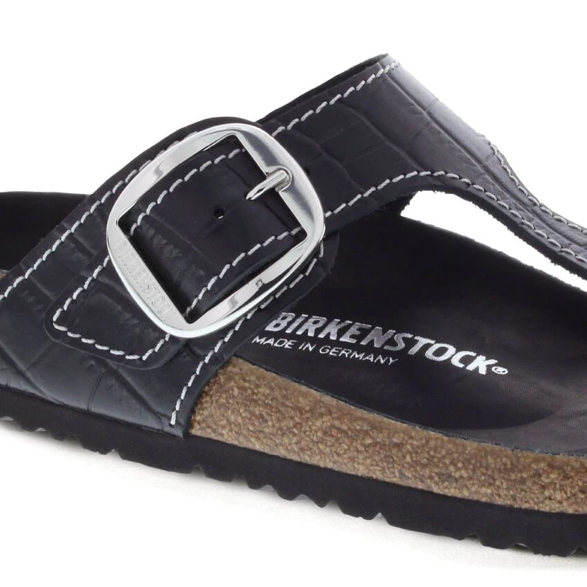 Birkenstock Gizeh Big Buckle Natural Leather Patent Black 9 Birkenstock Gizeh Big Buckle Natural Leather Patent Black - Image 7