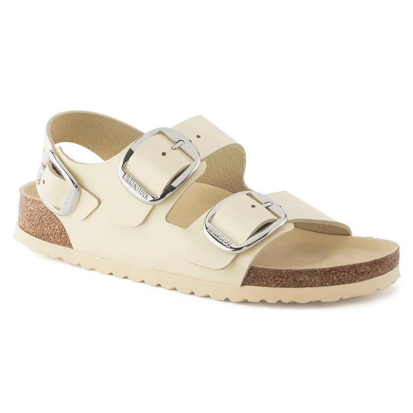 Birkenstock Milano Big Buckle Natural Leather Patent 4 Birkenstock Milano Big Buckle Natural Leather Patent - Image 2