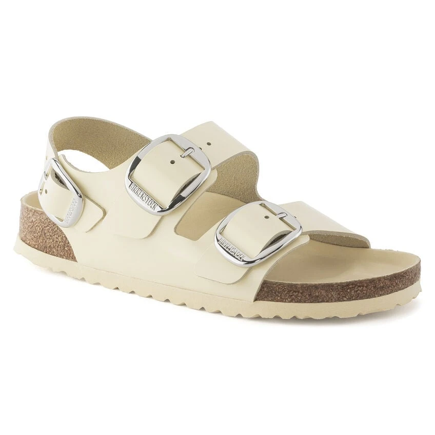 Birkenstock Milano Big Buckle Natural Leather Patent 3 Birkenstock Milano Big Buckle Natural Leather Patent