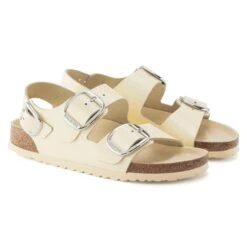 Birkenstock Milano Big Buckle Natural Leather Patent 17 Birkenstock Milano Big Buckle Natural Leather Patent -Urban Stride Shop 1024207 pair