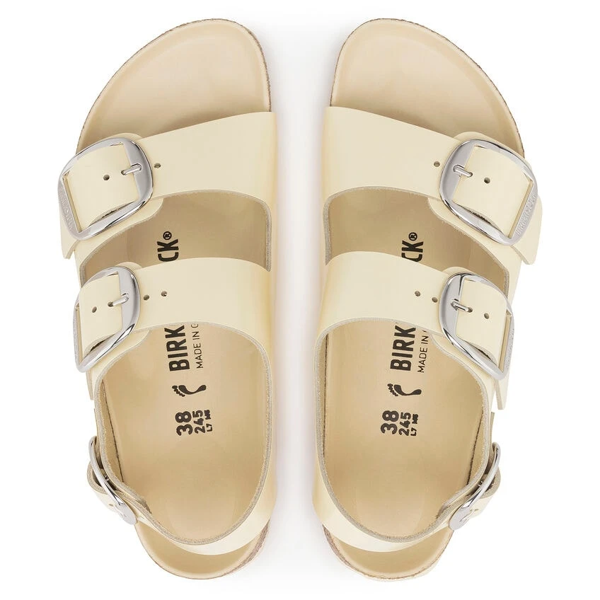 Birkenstock Milano Big Buckle Natural Leather Patent 8 Birkenstock Milano Big Buckle Natural Leather Patent - Image 6
