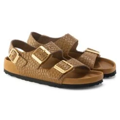 Birkenstock Milano Embossed Natural Leather 17 Birkenstock Milano Embossed Natural Leather -Urban Stride Shop 1024258 pair