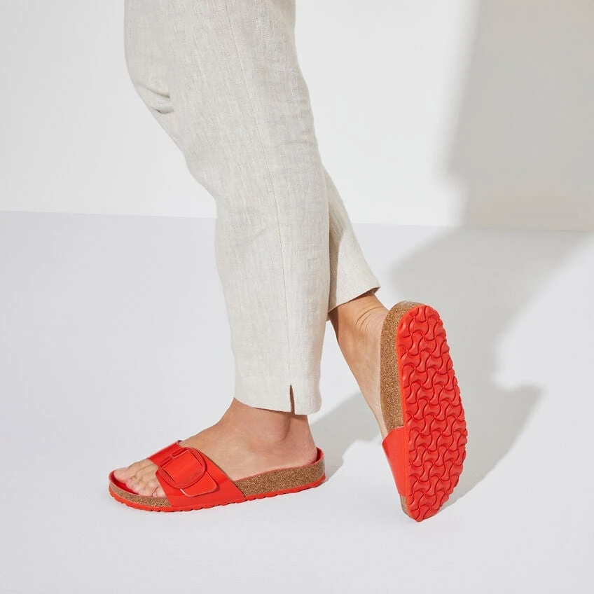 Birkenstock Madrid Big Buckle Natural Leather Patent 6 Birkenstock Madrid Big Buckle Natural Leather Patent - Image 4