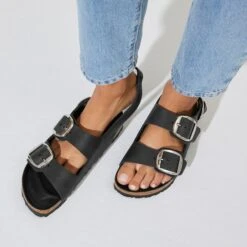 Birkenstock Milano Big Buckle Oiled Leather -Urban Stride Shop 1024943 detail 8