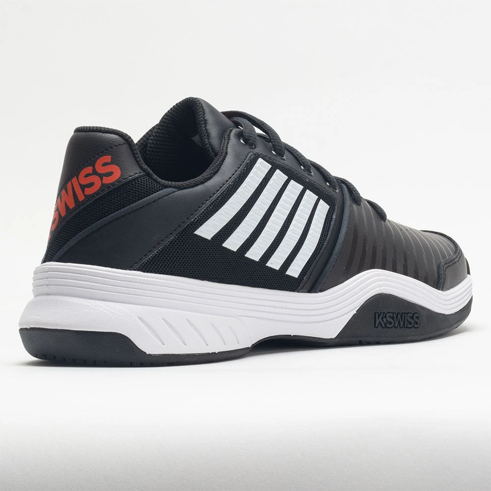 K-Swiss Court Express Men's Jet Black/White/Spicy Orange 8 K-Swiss Court Express Men's Jet Black/White/Spicy Orange - Image 6