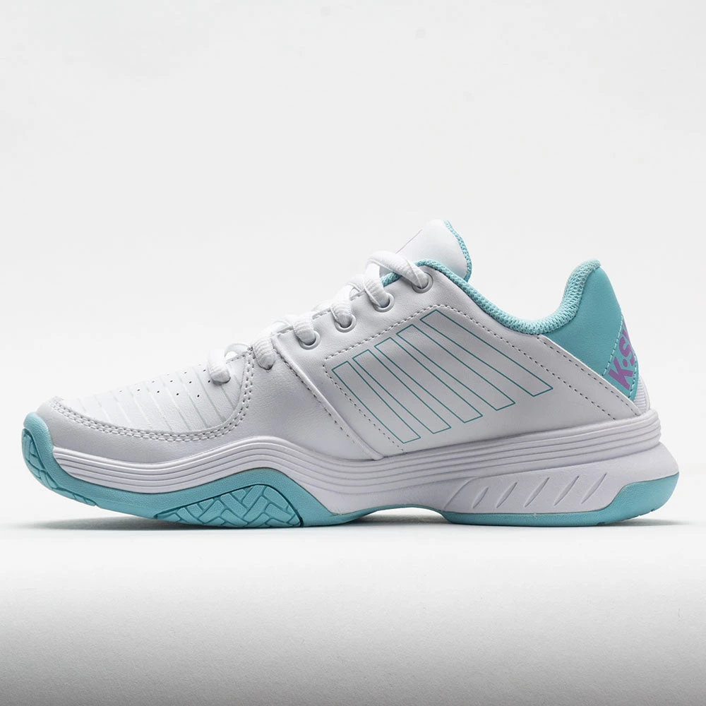 K-Swiss Court Express Women's White/Angel Blue/Sheer Lilac 4 K-Swiss Court Express Women's White/Angel Blue/Sheer Lilac - Image 2