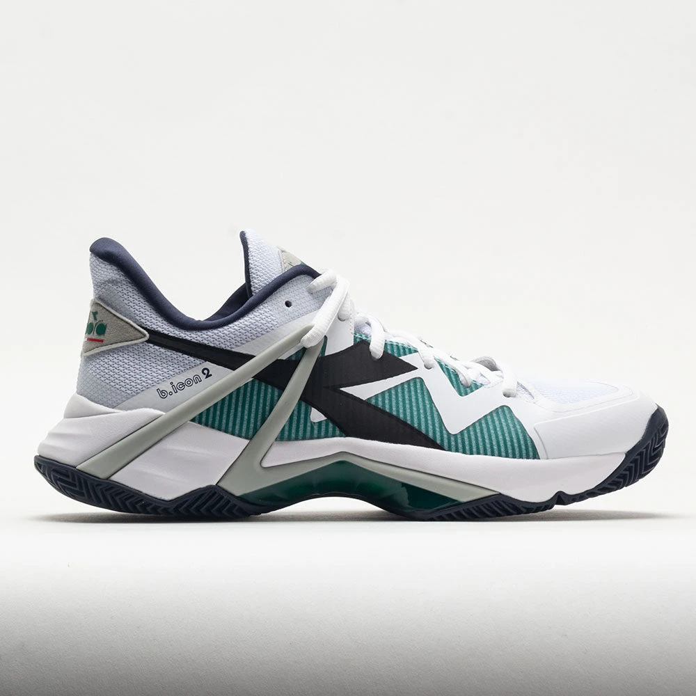 Diadora B.Icon 2 Clay Men's White/Black/Blue Corsair 3 Diadora B.Icon 2 Clay Men's White/Black/Blue Corsair