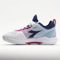 Diadora Speed Blushield Fly 4+ Clay Women's White/Blueprint/Pink -Urban Stride Shop 117030 1