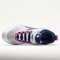 Diadora Speed Blushield Fly 4+ Clay Women's White/Blueprint/Pink -Urban Stride Shop 117030 2