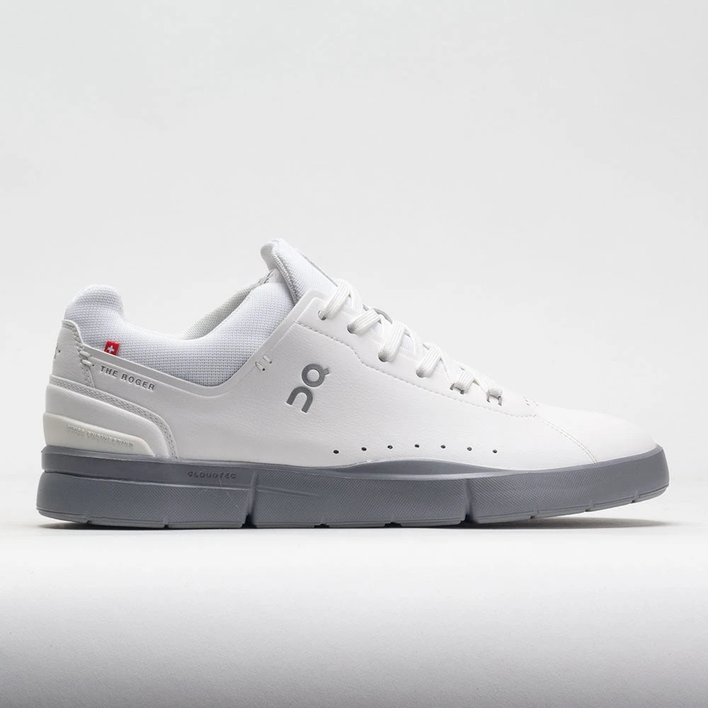 On Running On The Roger Advantage Men's White/Alloy 3 On Running On The Roger Advantage Men's White/Alloy