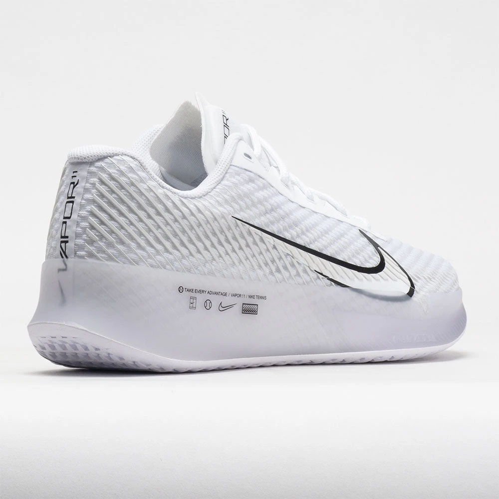 Nike Zoom Vapor 11 Women's White/Black/Summit White 8 Nike Zoom Vapor 11 Women's White/Black/Summit White - Image 6