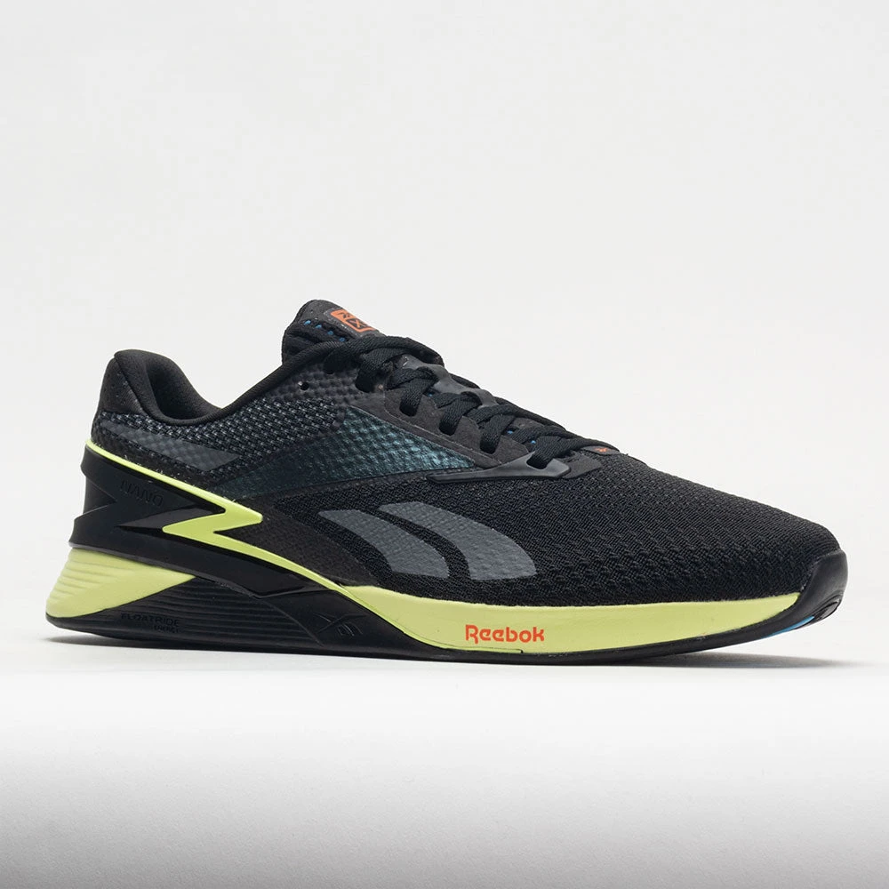 Reebok Nano X3 Men's Core Black/Energy Glow/Smash Orange 7 Reebok Nano X3 Men's Core Black/Energy Glow/Smash Orange - Image 5