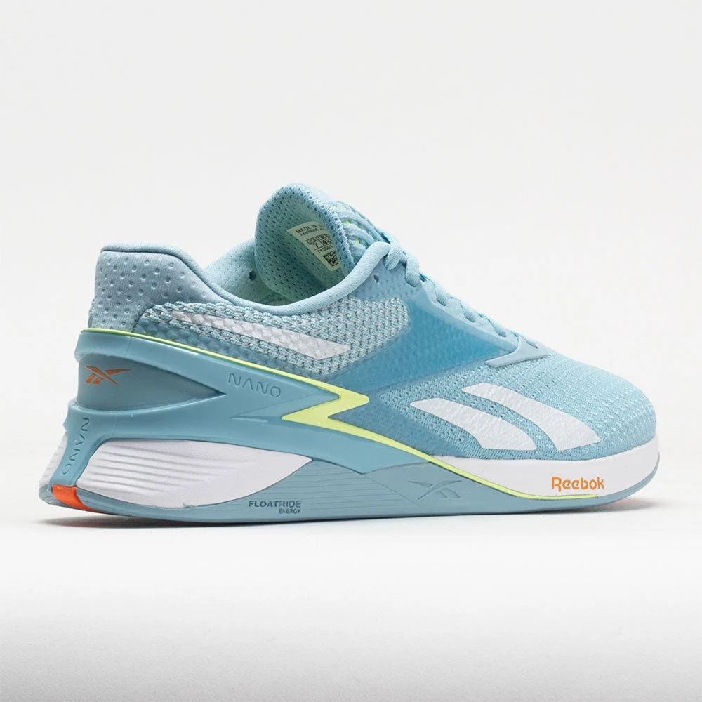 Reebok Nano X3 Women's Blue Pearl/Energy Glow/Peach Fuzz 8 Reebok Nano X3 Women's Blue Pearl/Energy Glow/Peach Fuzz - Image 6