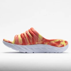 HOKA Ora Recovery Slide Swirl Unisex Yellow Pear/Fiesta 10 HOKA Ora Recovery Slide Swirl Unisex Yellow Pear/Fiesta -Urban Stride Shop 570558 1