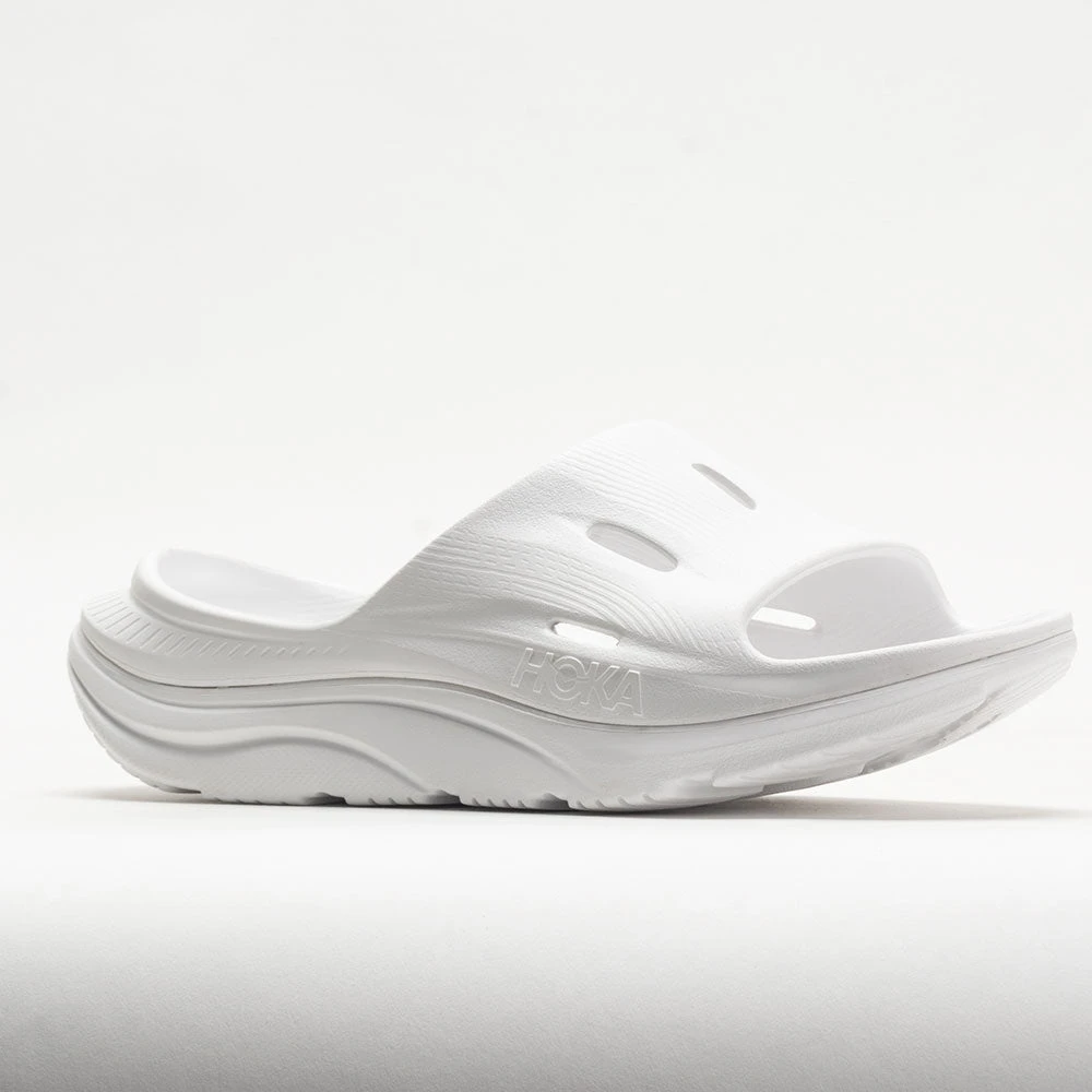 HOKA Ora Recovery Slide 3 Unisex White/White 7 HOKA Ora Recovery Slide 3 Unisex White/White - Image 5
