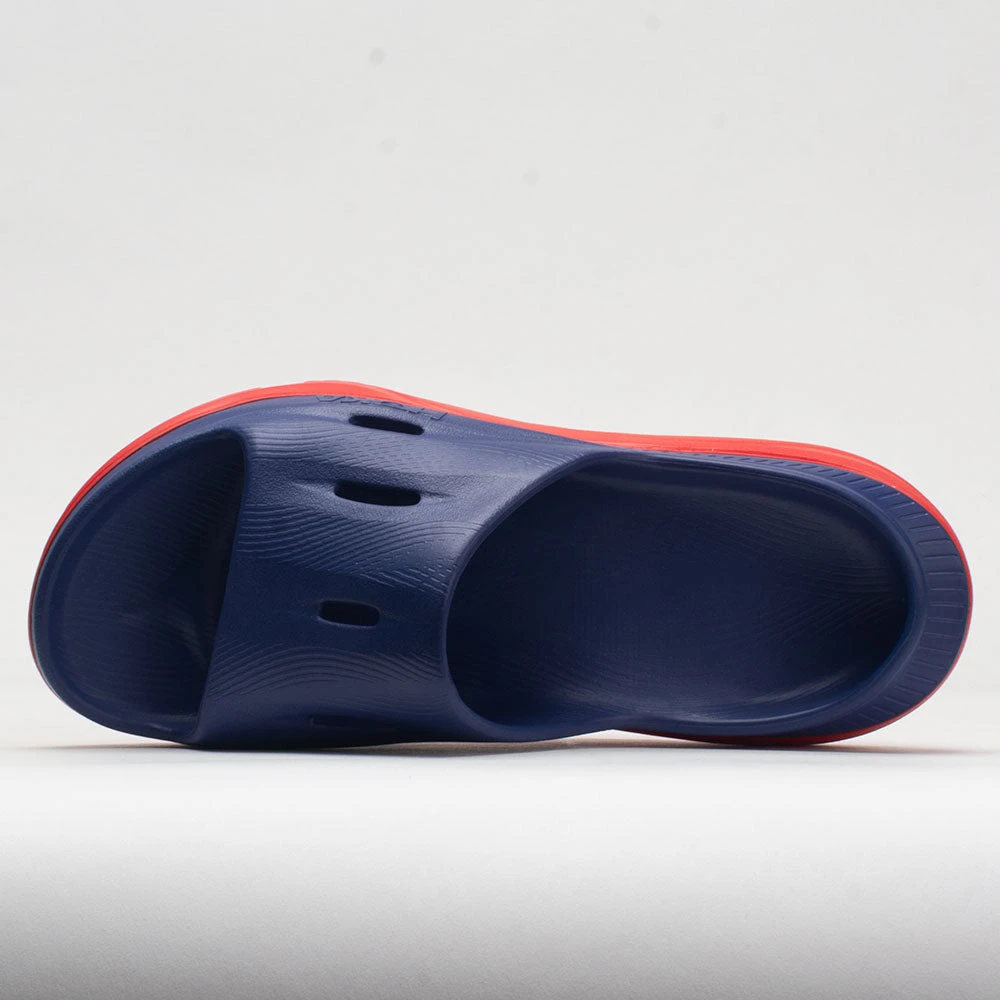 HOKA Ora Slide 3 Unisex Bellwether Blue/Red Alert 4 HOKA Ora Slide 3 Unisex Bellwether Blue/Red Alert - Image 2